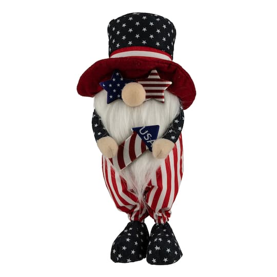 12.2" Patriotic Rocket 4th of July Americana Gnome with Star-Shapes Sunglasses By Northlight | 12.2" x 5.5" x 4.5" | Michaels®